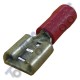 Red Female Spade Connector 6.3mm Semi Insulated (each) 