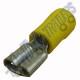 Yellow Female Spade Connector 6.3mm Semi Insulated (each) 