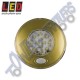 LED Autolamps 79GWR12 12v Round Interior Switched Lamp (Gold Bezel)