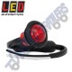 LED Autolamps 181RME Multivolt Small Round Red Rear Marker Light