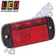 LED Autolamps 44RME Multivolt Red Rear Low Profile Marker Light