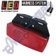 LED Autolamps 1491RM2P MultiVolt Red Rear Marker with Bracket 4 LEDs for Harness System