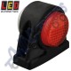 LED Autolamps 1004RWM MultiVolt Red/White Rubber Outline Marker