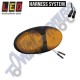 LED Autolamps 37AM2P Easy Fit Multivolt Amber Side Marker Black Surround for Harness System